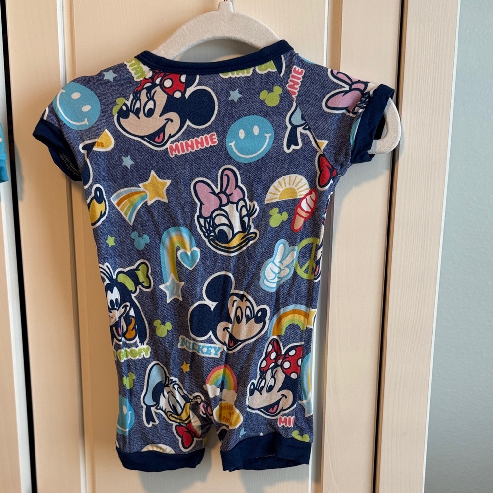 Little Sleepies Disney Shortie Bundle 0-3M - Picture 3 of 11